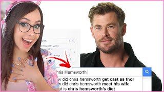 Chris Hemsworth Checks Google Terms 🤣 REACTION !!!