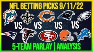FREE NFL Sunday 9/11/22 Week 1 Parlay Picks Today NFL Betting Picks and Prediction Today
