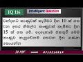 iq in sinhala 116 minis dina gatalu mso exam open u0026 limited