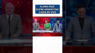 Alvina Ruíz sufre aparatosa caída EN VIVO en ‘América Noticias’ #p21tv#alvinaruiz#americanoticias