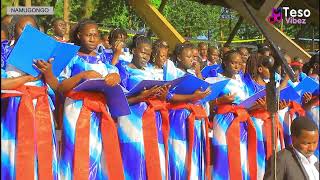 Soroti Catholic diocese choir Performing during evening mass at Namugongo