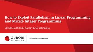How to Exploit Parallelism in Linear Programming and Mixed-Integer Programming