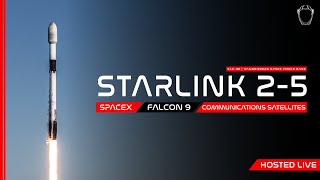 LIVE! SpaceX Starlink 2-5 Launch