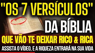 💰A RIQUEZA ENTRARÁ NA SUA VIDA AGORA! Os 7 versículos bíblicos que vão te fazer ficar Rico \u0026 Rica💲🙏💲