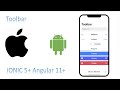 Ionic toolbar | ion-header | ion-footer| ion-title | ion - buttons | ion-back-button