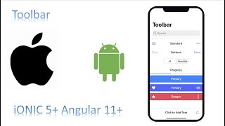 Ionic toolbar | ion-header | ion-footer| ion-title | ion - buttons | ion-back-button