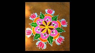 தைப்பூசத்தன்று அழகான ரங்கோலி கோலம் போடலாம் 🥰#beautifulrangoli #shortvideo