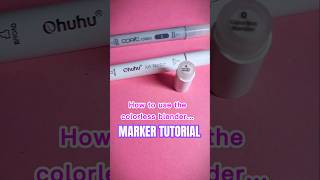 MARKER TUTORIAL How to use the colorless blender to fix mistakes #copic #markers #arttutorial #ohuhu