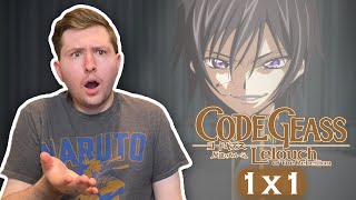 LELOUCH AND THE REBELLION?!! | Code Geass Season 1 Episode 1 Reaction!