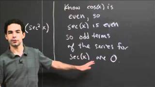 Taylor's Series for sec(x) | MIT 18.01SC Single Variable Calculus, Fall 2010