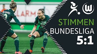 "Viel Spaß auf dem Platz" | VfL Wolfsburg - Turbine Potsdam 5:1 | Stimmen | Frauen Bundesliga