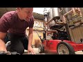 wood powered lawn mower