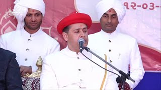 Kalupur Mandir Acharya Maharajshree Koshalendraprasadji Maharaj Ashirvachan during 202nd Patorsav