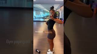Rubi Rose Getting Her Weight Up 💪 | #shorts #rubirose #gym
