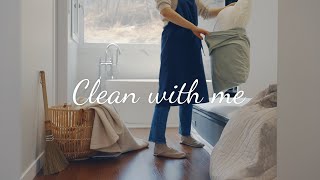 SUB) Bedroom cleaning routine | Spring edition for cleaning motivation 🌱