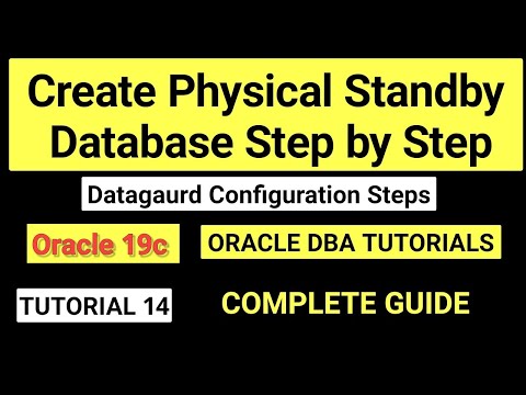 create physical standby database step by step oracle 19c Data guard configuration steps
