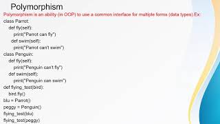 Python OOPs concept| polymorphism, Encapsulation(part4)