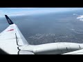 東京羽田⇨富山（夏・晴れ）｜full real flight video ノーカット｜ana b737 800