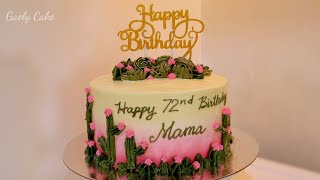 MONEY CAKE | for mothers |Cactus themed cake | Gaely cake