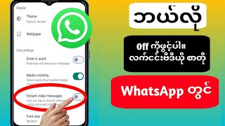 WhatsApp တွင် ချက်ခြင်းဗီဒီယိုမက်ဆေ့ဂျ်များကို မည်သို့ပိတ်ရမည်နည်း (2023 အပ်ဒိတ်)