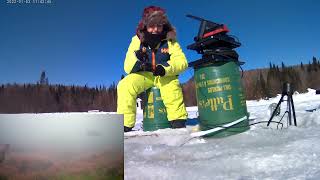 Ice fishing for Trout - Pêche sur glace pour des Truites - Kanatha Aki - Laurentides - Montréal🇨🇦