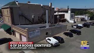 Six of the 24 bodies at Davis Mortuary have been identified, CBI says