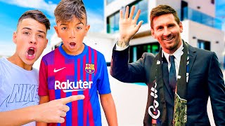 AYUDÉ al NIÑO MESSI a CONOCER a su ÍDOLO por SORPRESA...