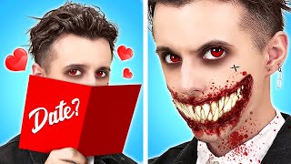 I Fell in LOVE with a VAMPIRE! My CRUSH wants to Kill me? Spooky Halloween Story by La La Life
