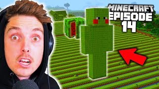 I Built an EVEN BIGGER Melon Farm Than LazarBeam! (Minecraft Let's Play #14)