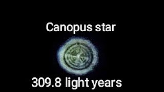 Canopus star through HM telescope