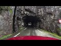 roads in norway fra langfoss til kyrping via gamleveien langs Åkrafjorden aug 2019