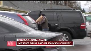 Police in Johnson County serve 43 warrants on drug dealers