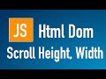 Learn JS HTML Dom In Arabic #25 - Elements - Scroll [ Height, Width ]