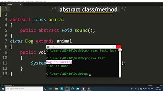 abstract class program in java | Learn Coding