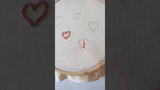 3 façons de broder les cœurs #embroidery #simplediy #tutorials