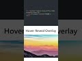 Create this overlay hover effect in 1 minute with tailwind #coding #code #webdevelopment #css #web
