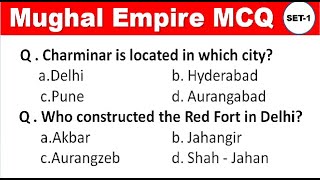 Medieval Indian History ||Medieval History of India || Mughal Empire MCQ || Indian history GK