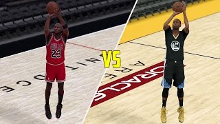 MICHAEL JORDAN VS KEVIN DURANT! WHO IS THE GREATEST THREE POINT SHOOTER OF ALL TIME?! (ROUND 1)