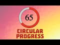 Circular Progress Bar using HTML and CSS | Progress Bar