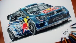 18 Saat Süren Volkswagen Polo R WRC Çizimi