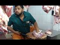 Excellent Pomfret Giant Mutton Cutting Skills Live In Bangladesh Mutton Shop