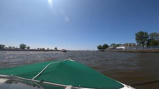 Cruise downriver to Lake Michigan