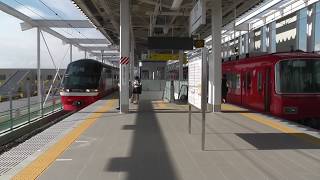 名鉄1200系1014F　特急豊橋ゆき布袋駅通過