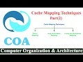 cache mapping techniques part(2) | cache memory | computer organization and architecture | coa |#6