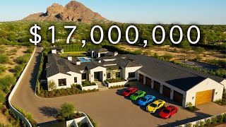 Paradise Valleys NEWEST Resort-Style Mansion has a 30 Car Garage!