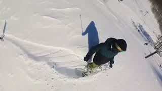 [Snowboard] 湿雪で走らない上越からオグナほたかは晴天の軽いパウダー天国 in 20241230