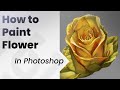 How to paint a Flower in photoshop by jesus conde