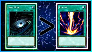 Why Dark Hole is better than Raigeki in modern Yugioh