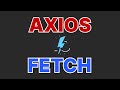 Will Fetch beat Axios in battle? 😐 Let's see in three minutes.