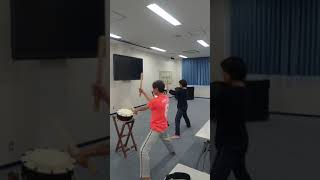 和太鼓　締太鼓の稽古　taiko #Shorts